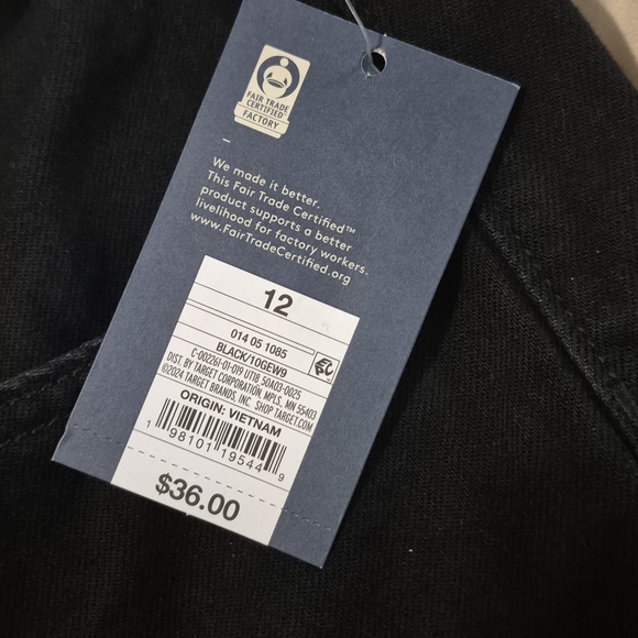 NWT Universal Thread Super Wide Leg Black Jeans - Picture 5 of 14